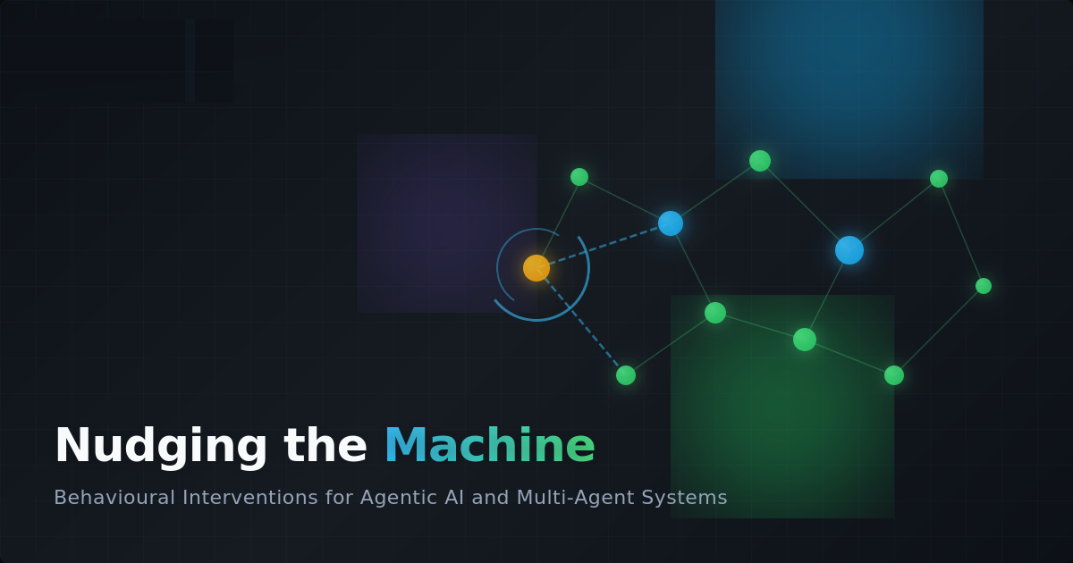 Nudging the Machine: Behavioural Interventions for Agentic AI and Multi-Agent Systems