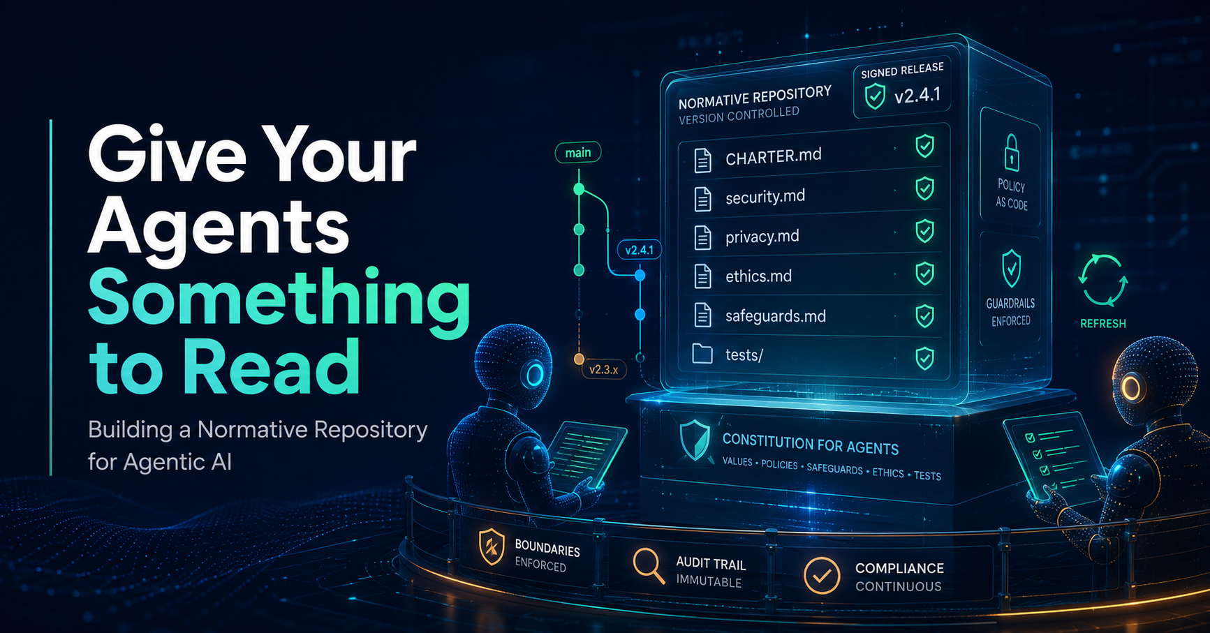 Give Your Agents Something to Read: Building a Normative Repository for Agentic AI